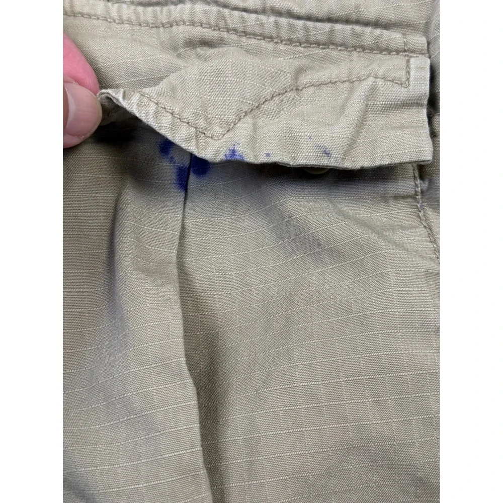 Distressed Jordan Brand Mens Ripstop Cargo Shorts Tan Size 30 Utility 465022-238